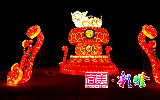 2019年湖北宜昌首届迎春灯会施工现场