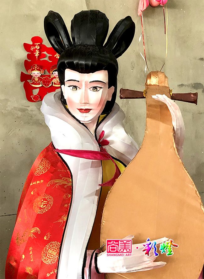 仿真人物造型花灯